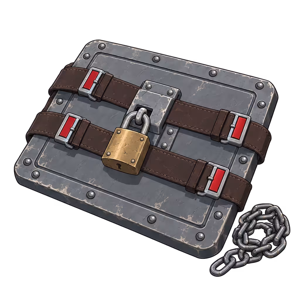 Adam’s artifact: a security shield as a symbol of data protection