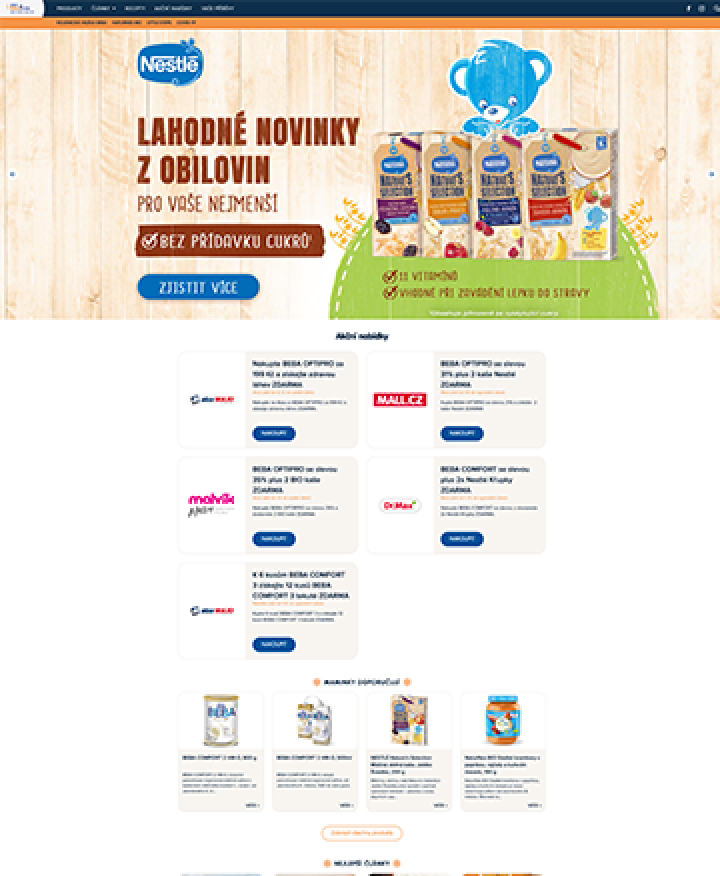 Nestlébaby - Migrace z Wordpress